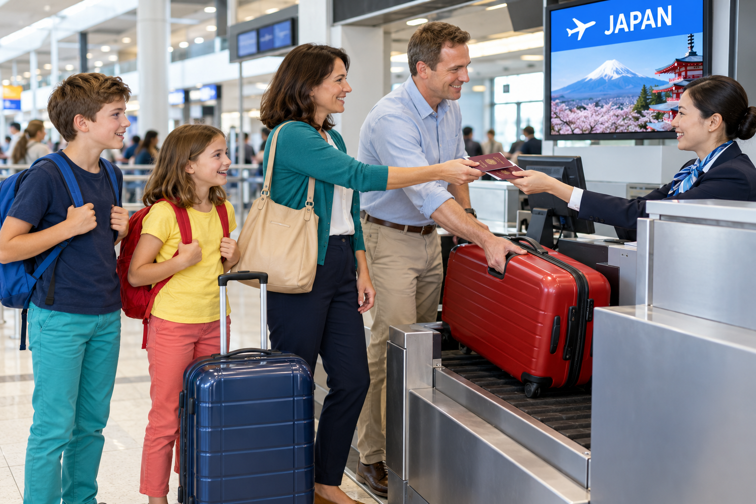 Sandra and Ian Fly to Japan with Mum and Dad