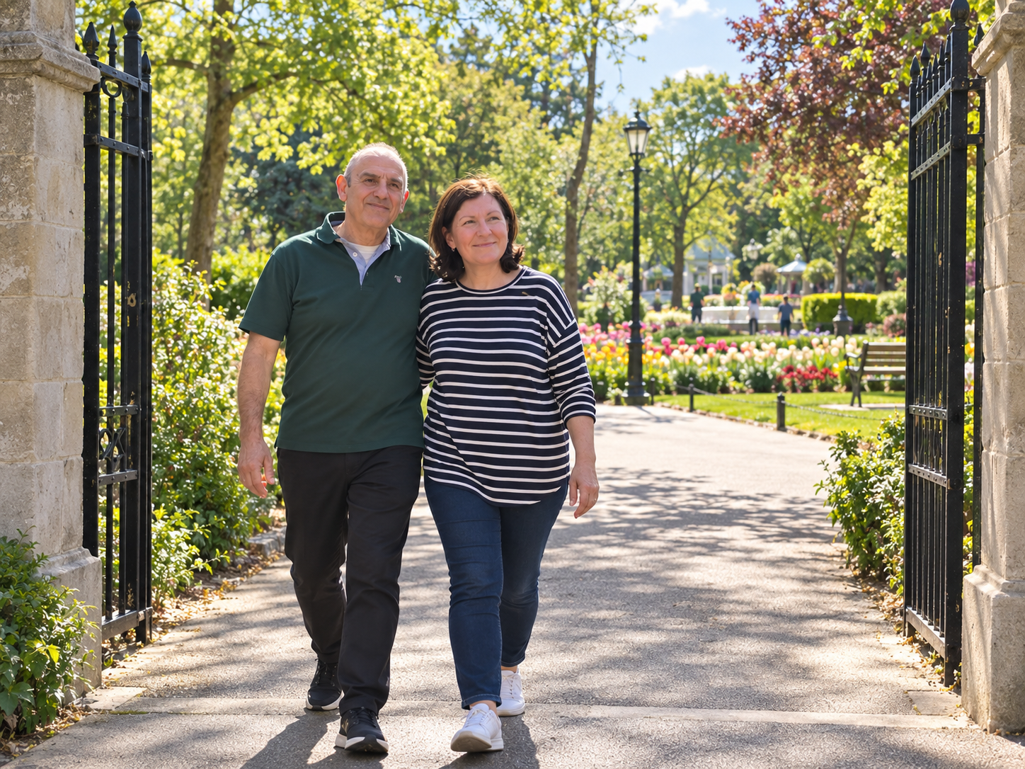 Tony and Joanna go to the park